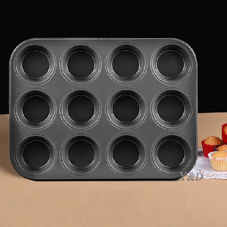 12 Hole Cupcake Tray, Muffin Pan non stick cupcake backing pan