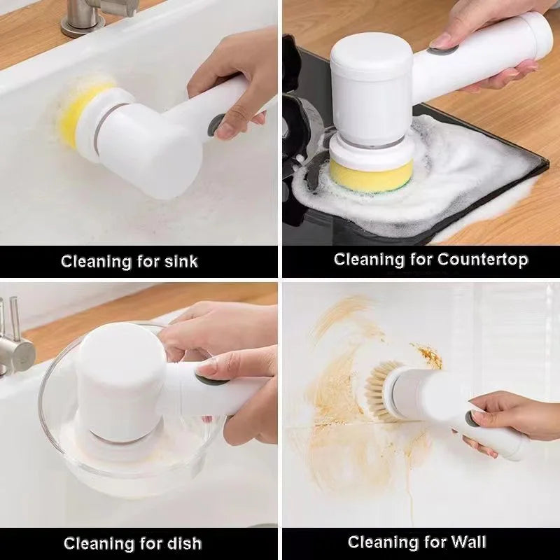5 In 1 Multifunctional electrically driven Household Brush