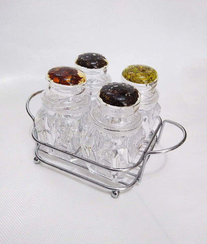 4 Pcs ACRYLIC Kitchen Salt & Pepper Shaker