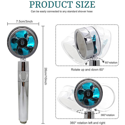 360 Degrees Rotating High Pressure Shower Heads