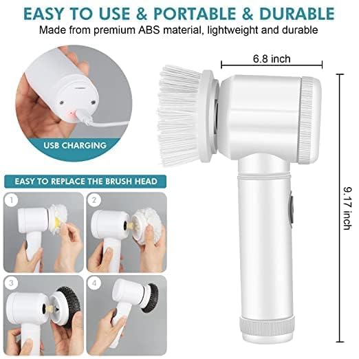 5 In 1 Multifunctional electrically driven Household Brush