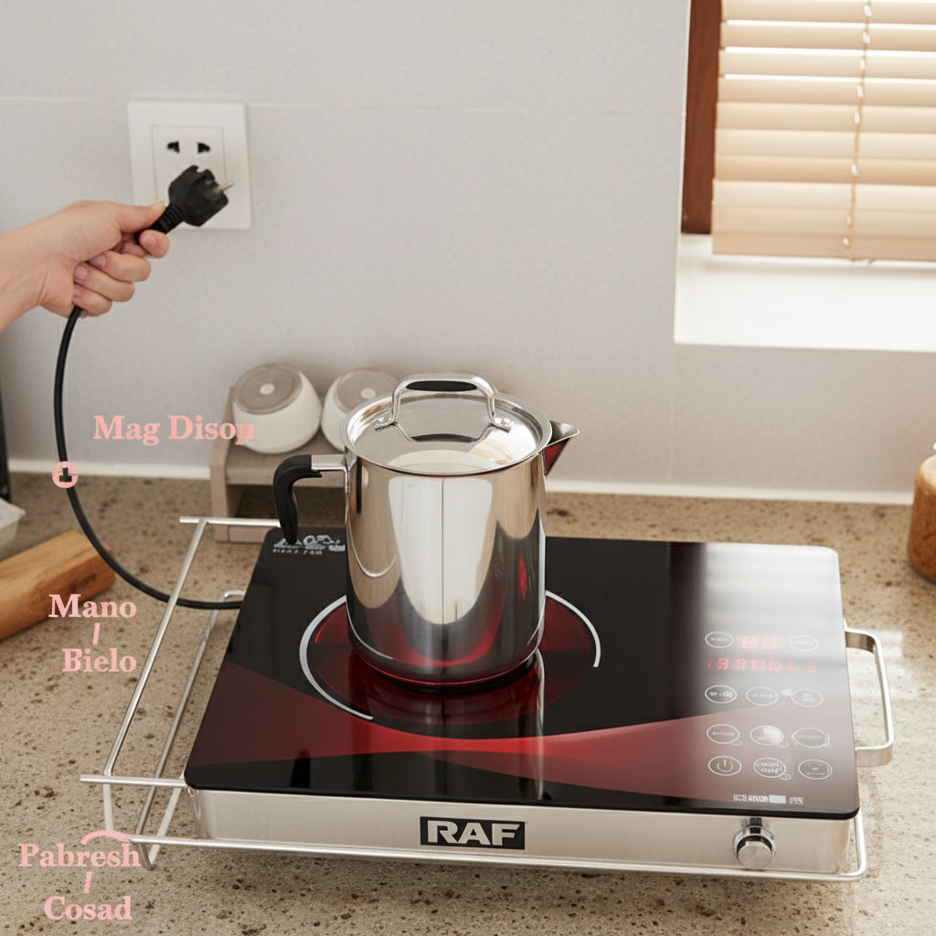 RAF Electric Stove | Portable Single Burner Hot Plate | Fast Heating Coil Cooker for Home &amp; Kitchen