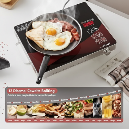 RAF Electric Stove | Portable Single Burner Hot Plate | Fast Heating Coil Cooker for Home &amp; Kitchen