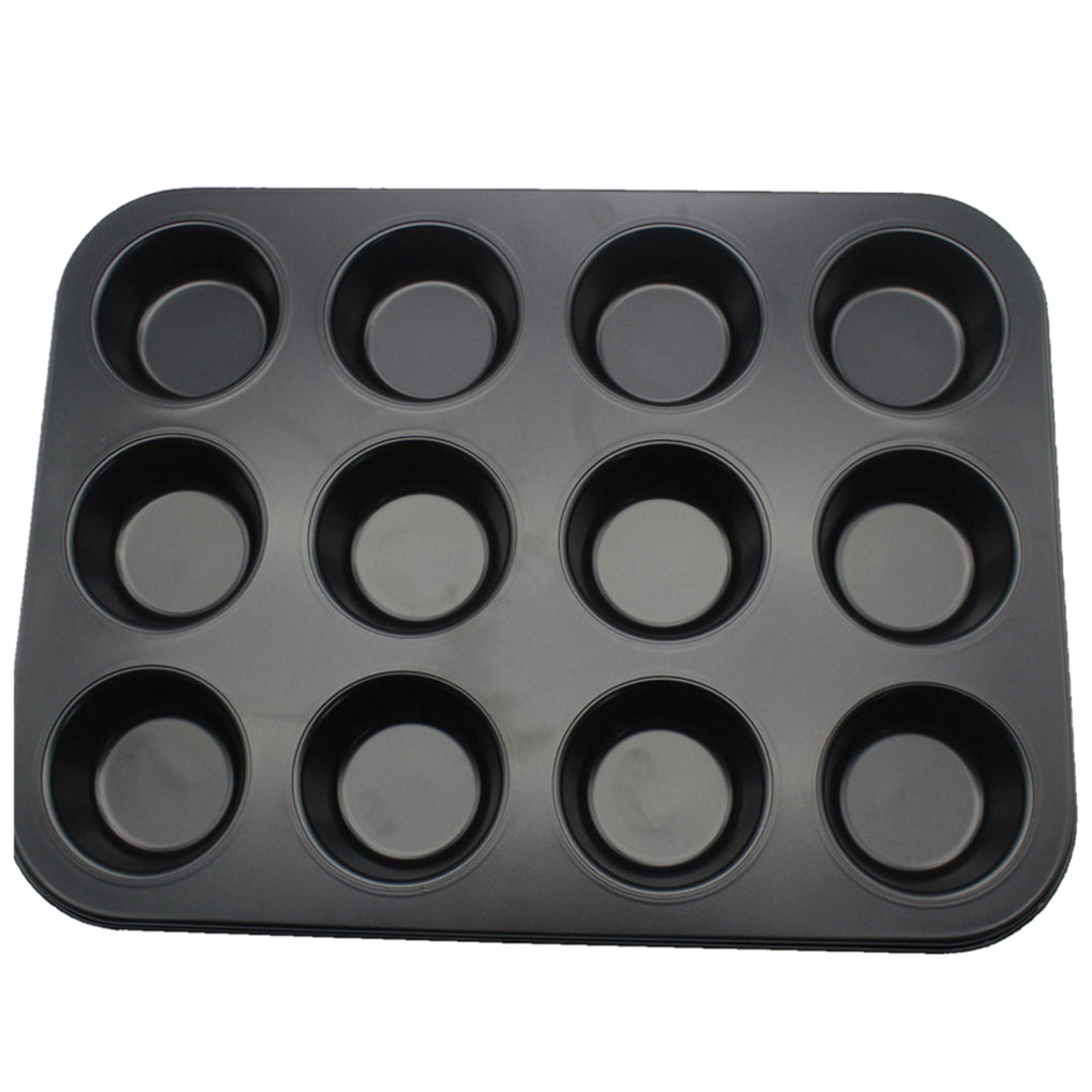 12 Hole Cupcake Tray, Muffin Pan non stick cupcake backing pan