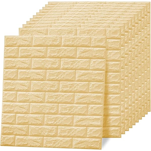 3D Brick Design Self-Adhesive Waterproof Foam Sheet