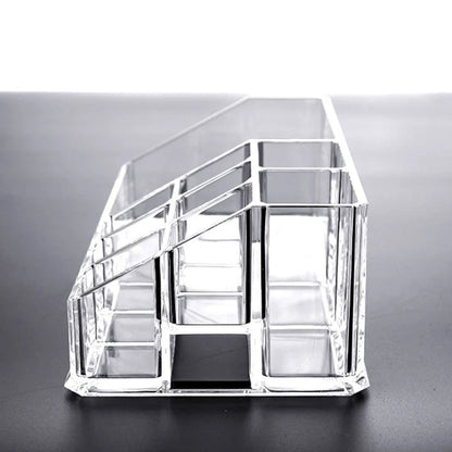 9 Grid Acrylic Makeup Organizer Transparent Storage Box