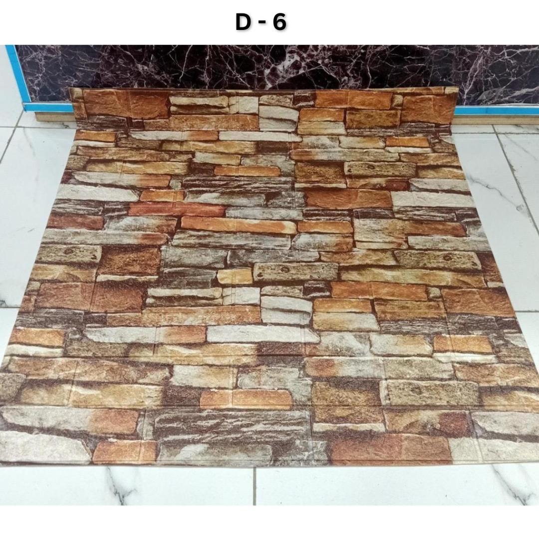 3D Brick Design Self-Adhesive Waterproof Foam Sheet