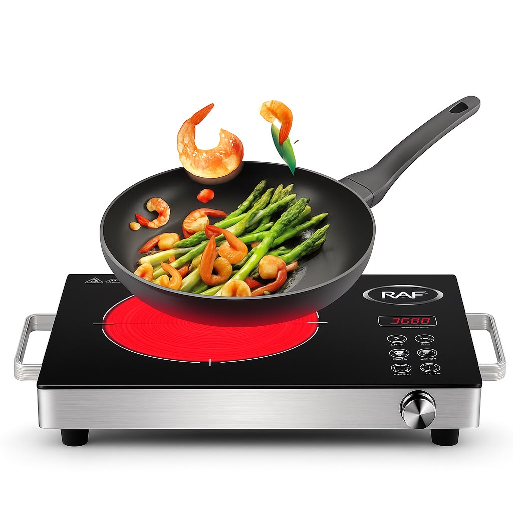 RAF Electric Stove | Portable Single Burner Hot Plate | Fast Heating Coil Cooker for Home &amp; Kitchen