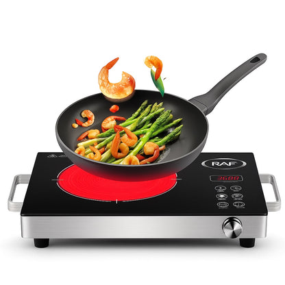 RAF Electric Stove | Portable Single Burner Hot Plate | Fast Heating Coil Cooker for Home &amp; Kitchen
