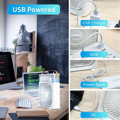 Portable Air Conditioner Fan With 3 Wind Speeds