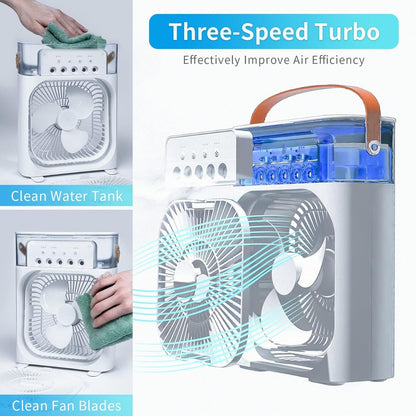 Portable Air Conditioner Fan With 3 Wind Speeds