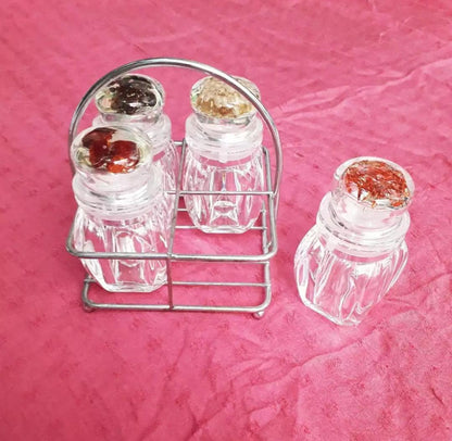 4 Pcs ACRYLIC Kitchen Salt & Pepper Shaker