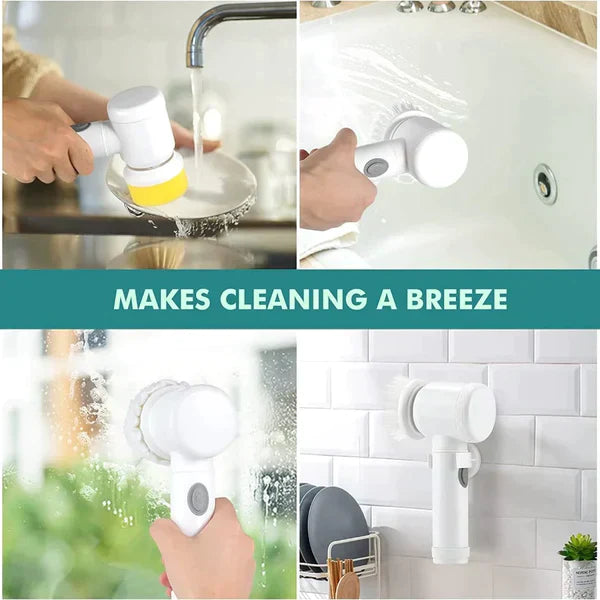 5 In 1 Multifunctional electrically driven Household Brush