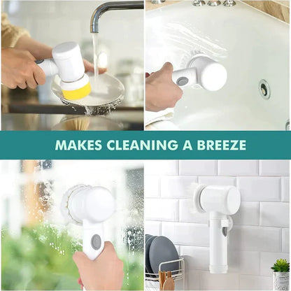 5 In 1 Multifunctional electrically driven Household Brush